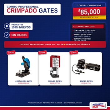 Combo profesional de crimpado Gates